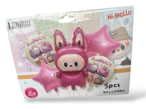 5 PINK DECORATIVE BALLOON GIRLS PARTY BALLOONS HELIUM-FILLED BALLOONS IN PINK COLOR