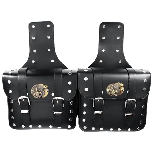 Sacoches de réservoir en cuir PU souple 13x11x4 cm pour moto