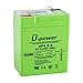 Produktbild U-Power AGM Batterie 6V 4.5Ah, VRLA Bleiakku wartungsfrei, wiederaufladbar, Faston F1 (4,8 mm), für Alarmanlagen, USV/UPS, Sicherheit & Elektronik