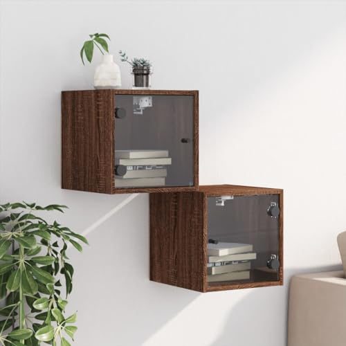 Table de chevet pour lit et chambre ambiance chaleureuse aspect marron - 4