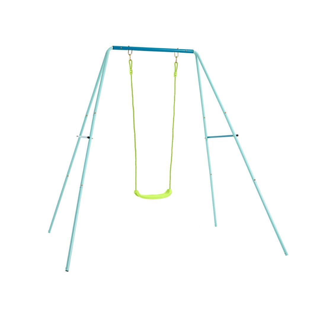 TP Single Metal Swing Set with Roped Swing Seat