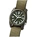 BERTUCCI DX3 Field Watch| Olive Dial and Forest Nylon Band | Matte Finish | 4 Year Battery Life | 50 M Water Resistance
