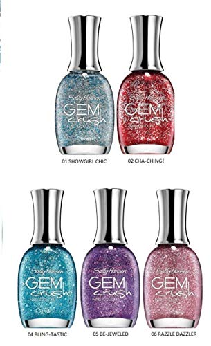 Sally Hansen Gem Crush Nail Color COLLECTION OF 5 SHADES