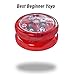 Yomega The Original Brain - Professional Yoyo for Kids and Beginners, Responsive Auto Return Yo Yo Best for String Tricks + Extra 2 Strings & 3 Month Warranty (Red)