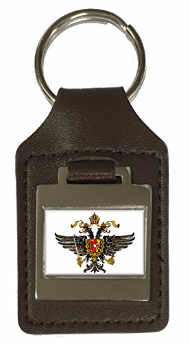 Porte-clés en cuir gravé dragon Angleterre, accessoire trousseau homme et femme
