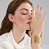 Bracelets Gold Plated Open Cuff Bangles Gift Choice for Women & Girls Fashion (Classic Bohemia) #3