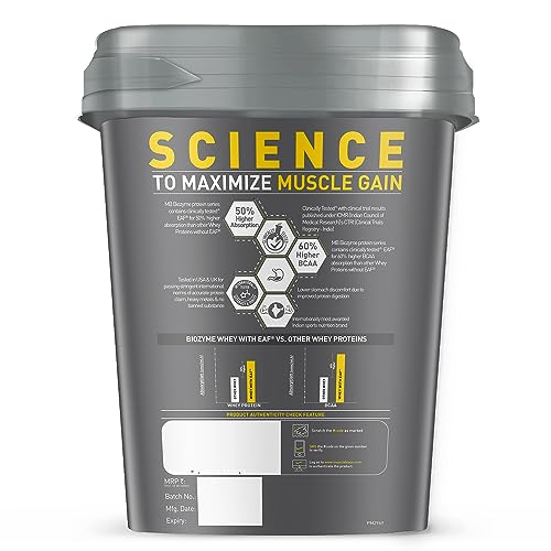 Image of MuscleBlaze Biozyme Performance Whey Protein Powder, Chocolate Hazelnut (4kg / 8.8lbs) & Micronised Creatine Monohydrate CreAMP Powder, Unflavoured (32 Servings, 100g)| Pack of 2