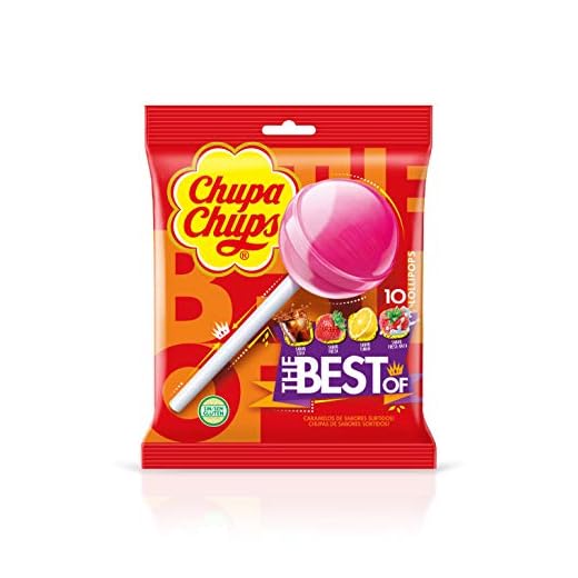 Chupa Chups Caramelos con Palo, 10 x 12g