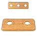 Produktbild FUX 5 STÜCK Doppel Heizungsrohr Rosette, 2-teilig, 12mm bis 18mm, PP mit Holz-Dekor, Rohrabdeckung, Abdeckrosetten, Verkleidung, Heizkörper Rosetten, Laminat, Parkett (15mm, Eiche)