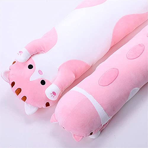 Image of Long Cat Plush Pillow Soft Cat Hugging Pillow Stuffed Animal Pillow Cute Kitty Sleeping Throw Pillow Gift for Kids