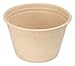 EcoQuality [50 PACK 4 Oz Compostable Condiment Souffle Bagasse Cups with Lids - Portion Cup with Lid Sugarcane, Biodegradable Perfect For Sauces, Samples, Condiments, Slime, Jello Shot, Food Storage
