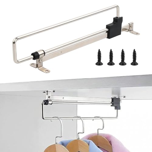 Tringle extensible de 300mm pour armoire et penderie de chambre - 2