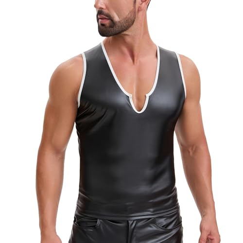Gilet coloré bloc en cuir mat doux débardeur ajusté haut de gamme pour garde-robe moderne