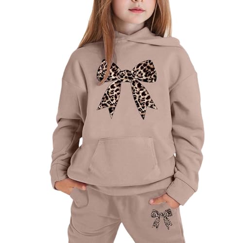 Ropa de invierno para niñas conjunto de chándal casual con capucha 2