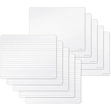 U Brands Dry Erase Lapboards, 10 Pack, 9" x 12", Double-Sided Small Whiteboards for School, Student Lapboards for Classroom, School & Homeschool Supplies, Portable Mini Whiteboard Set