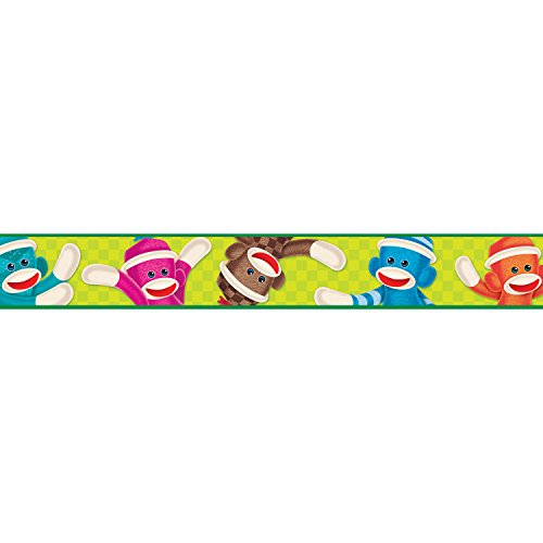 TREND enterprises, Inc. Sock Monkeys Bolder Borders, 35.75'