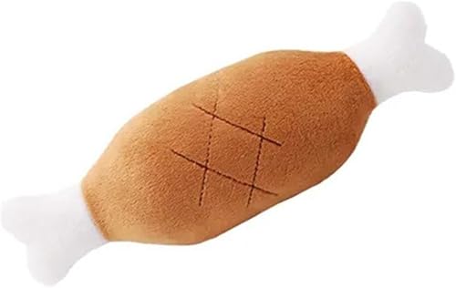 Juguete de peluche de pierna de pollo, juguetes creativos para masticar para mascotas, juguetes de sonido interactivos, juguete chirriante para disponible en Yaxa Peru