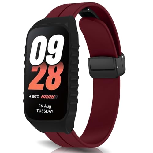 [RoSoki] �o���h Xiaomi Smart Band 8 Active/Xiaomi Redmi Smart Band 2 �Ή� �o���h �V���R���� �}�O�l�b�g�t�� �X�|�[�c�o���h �X�g���b�v �ւ��o���h �����x���g �_�炩�� �o���hXiaomi 
