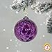 Totally Blown Glassworks Ornament, Handmade Blown Glass, Hanging Tree Holiday Décor, Sun Catcher, Witches Ball, Gazing Orb, Friendship Keepsake, Window Color. (Purple)