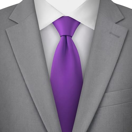 Image of Jacob Alexander Men's Extra Long Solid Color Tie