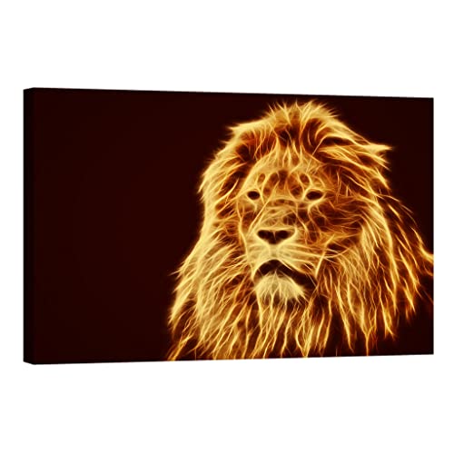 Peinture sur toile animaux 80x120 cm haut de gamme phosphorescente