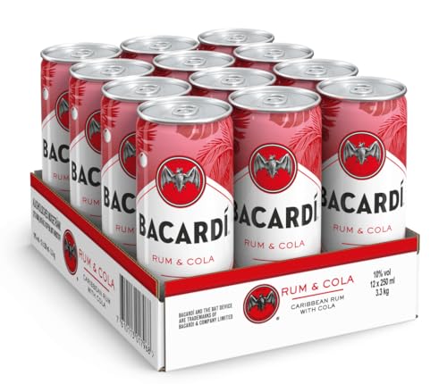 Bacardi & Cola alkoholisches Mischgetränk 10% 12-0,25l Dose