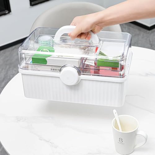 Boîte à médicaments multifonctionnelle : grand étui de rangement robuste