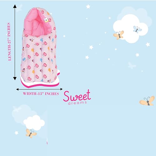 Image of Toddylon Baby Bed New Born Baby Bedding Set Combo of Baby Mattress with Mosquito Net | Carry Bag | Cotton Beds | Carry Bag | Unisex Infants (0-6 Months) (2PCS Set)