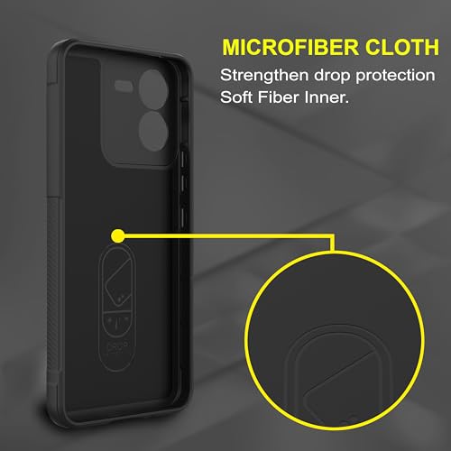 Image of amazon basics Back Case Cover for iQOO Z9x 5G | Compatible for iQOO Z9x 5G Back Cover | Liquid Silicon Magic Case with Camera Protection | Black