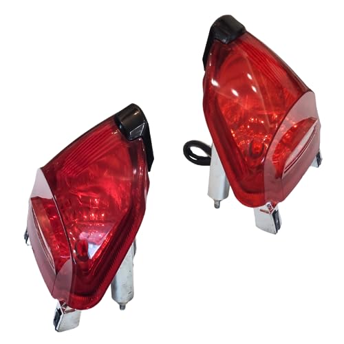 Image of Back Light, Brake Light, without bulb Tail Light fit for TVS Star Sports New model Bike Light (Red) Poly methyl (PMMA) | Top Coated Reflectors