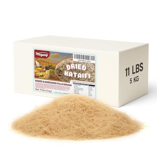 Bulk Baked & Roasted Kataifi Shredded Fillo Dough 11 Lbs
