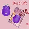 Roses Toy 2025 New Enhanced Clitioral Sucker Powerful Womens Viboators Rose Viboatorr Waterproof Flower Vibration The Rose Adult Toy for Women 10 Speeds Couple Games Adult tygvq (purple1) #5