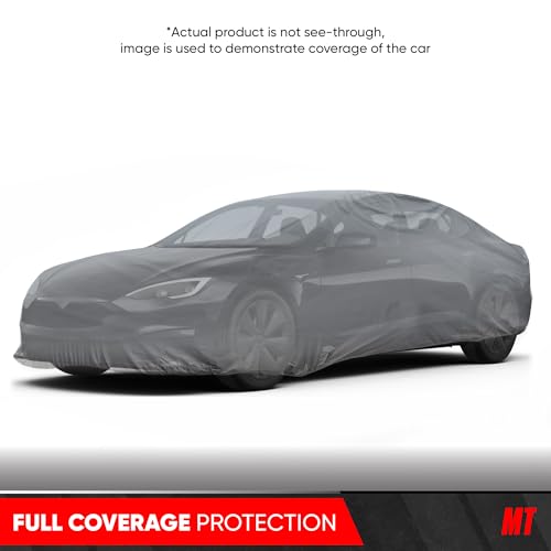 Image of MotorTrend Custom Fit Car Cover for Telsa Model S, All-Weather Protection for Cars Trucks & SUVs, UV Resistant Waterproof Scratch-Resistant, Vehicle Cover for Outdoor & Indoor