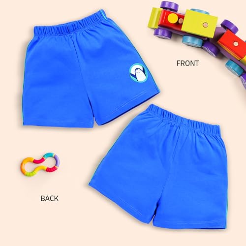 Image of LuvLap Baby Boys & Girls 100% Cotton Shorts Set Pack of 5
