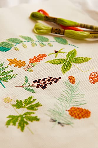 DMC Woodland Glade Cross Stitch Kit, Includes 13 Skeins of Stranded Cotton, 14ct Aida Fabric (100% Cotton) - Image 3