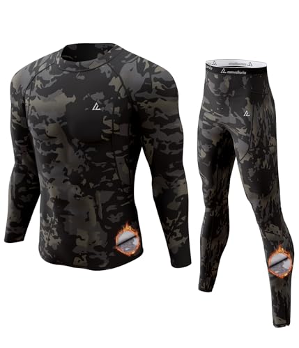 Image of CL convallaria Thermal Underwear Long Johns Set Mens Winter Gift Hunting Gear Sport Base Layer Bottom Top