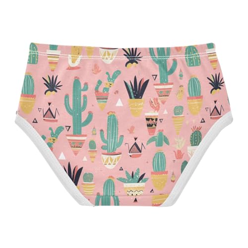 Wusikd Cacti Succulents Girls' Underwear Cotton Cute Girls Briefs Soft Toddler Underwear 2T2