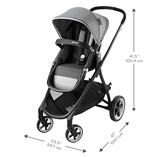 Evenflo GOLD SensorSafe Shyft Smart Modular Travel System with LiteMax Infant Car Seat - Moonstone - Image 6
