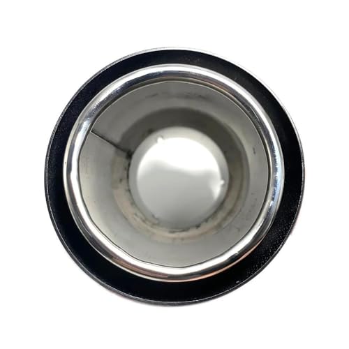 Tubo de escape de coche universal negro con boquilla recta 5