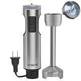 Hand Blender 11-Speed, 1000W Immersion Blender with Anti-Splash Design, Stainless Steel Blade for Blending Soup, Smoothies, Baby Food, Mayonnaise