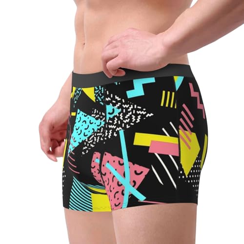 Hot Air Balloons And Clouds Comfortable And Well Fitting Men'S Multi Sided Flat Angle Underwear4
