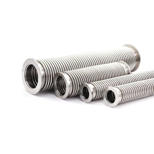 Manguera flexible fuelle de vacío KF40 800mm de acero inoxidable SUS 304 5