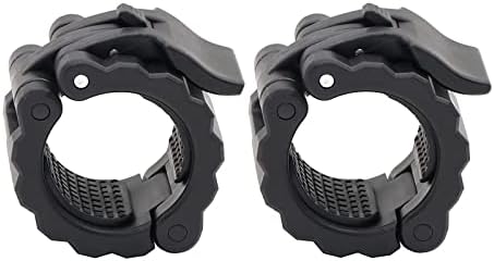 Olympic Barbell Collars 2 Inch Quick Release Weight Bar Clips Plates Locking Clamps Lock for Gym Home Lifting Bar (Black)