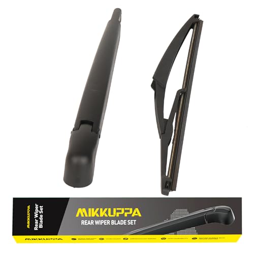 MIKKUPPA Rear Wiper Arm Blade - Replacement for 500 2007-2018 Hatchback, Back Windscreen Wiper Assembly Replacement, Easy to fit