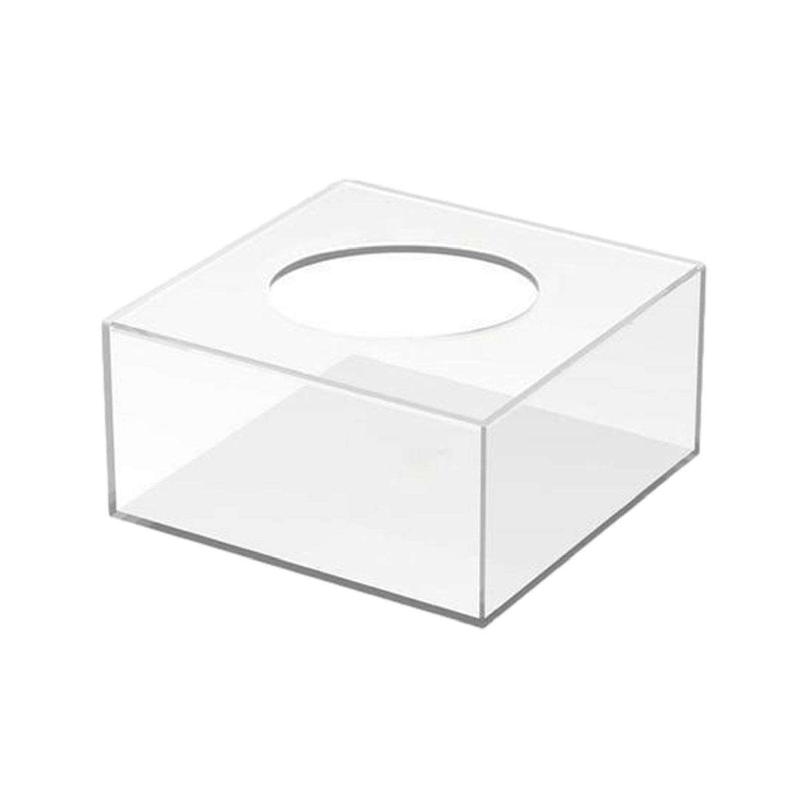 Jingan Transparent Cake Display Stand | Clear Cake Riser Cake Tier Square Display Riser Display Stands | Clear Tabletop Cake Riser Decor Fillable Flower Organizer Acrylic Cake Box