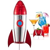 BONIDY Rocket Cocktail Shaker, 25oz Martini Shaker, Drink Shakers with Strainer, Margarita Mixer Shakers-Bartending Bar Set for Bartender, Beginner, Professional