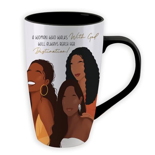 Taza de Cerámica African American Expressions 17 oz Negra miniatura 3