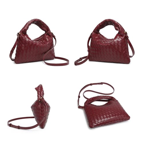 Woven Handbag Woven Crossbody Bag for Women - Women's Top-handle Handbags - Fashion Vegan Leather Bag Small Braided Purse 6