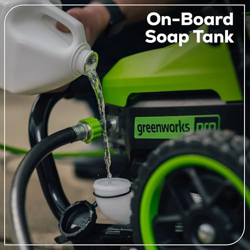 Greenworks 2500 PSI 2.0 GPM Brushless Electric Pressure Washer-Powerful Enough to Remove Pesky Dirt and Grime on Siding, Fences, Patios, Driveways, and Sidewalks by Greenworks - Image 5