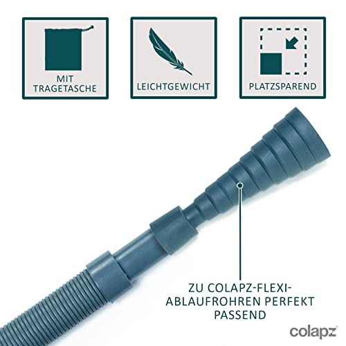Colapz Flexi Waste Abwassersystem – Flexibles & Ausziehbares Abflussrohr für Wohnwagen Wohnmobil & Camping - Collapsible Caravan Zubehör Rohrsystem
